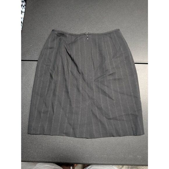 Tahari Skirt Gray Striped Classic Career Straight Pencil Women's Size 4 - Picture 4 of 5